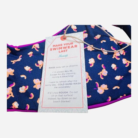 Maaji Croco Lanai Bralette Reversible Bikini Top Size Small NWT - Picture 4 of 4